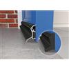 Exitex Deflettore antipioggia per porta in alluminio da 914mm - Guarnizione antipioggia a fissaggio nascosto per porte in uPVC, composito e legno - Protezione esterna dall'acqua con terminali (Nero)