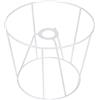 SOESFOUFU Struttura per Paralume in Ferro Bianco, Supporto Semplice DIY | Porta Batteria 18650, Accessori Paralume, Struttura Lampadari in Ferro, Uso Fai