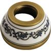 BAGNOCLIC Rosetta Rosone Per Rubinetto A Parete Decorata In Ceramica Vintage | Accessorio Elegante E Resistente | Stile Classico Per Bagno E Cucina