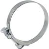 AERZETIX - C63720 - Morsetto di Serraggio a Perno 115-130mm - Larghezza Striscia 24mm - in Acciaio - Colore Argento - per Fluidi Tubi Guaine Ventilazione - Chiave Piatta