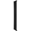 Monster Shop Radiatore Piatto a Colonna Singola 1600 x 280 mm Verticale Design Moderno Acciaio al Carbonio Riscaldamento Centrale Nero Opaco con Kit Fissaggio e Spazzola