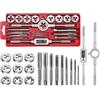 Faankiton Set Maschi e Filiere per Filettatura, Set Taglio Filettatura, Set per Filettatura M3-M12, Assortimento di Maschi e Filiere, Filiera per Filettatura per chiavi a rubinetto (20 Pezzi Rosso)
