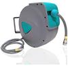 AUFUN Avvolgitubo per aria compressa 20m Avvolgitubo Automatico per Tubo Aria Pressione di esercizio 18 bar 1/4 di connessione Blocca a Qualsiasi Punto per riparazione auto