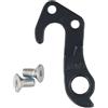 VIRELLO BikeRearDerailleurHanger, SteelMechTailHookwithBolts#322175forFrameRepair, BlackReplacementPart30g