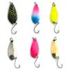 TUXIBIN Spoons - Set di 6 esche per trota, accessori per la pesca con scatola di immagazzinaggio, set di frecce per trote