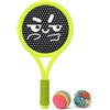 Yunmeryker Racchettoni da spiaggia, set 2 racchette con pallina morbida 7.5cm, impugnatura antiscivolo, per sport all'aperto e famiglie