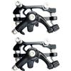 MOBUTOFU Kit Freni Disco Meccanici Facile da Installare in Lega di Alluminio Nero, per Sicurezza nella Guida per Mountain Bike Anteriore e Posteriore