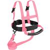 FytStycale Imbracatura da per Bambini con Tracolla, Guinzaglio, Maniglia per Snowboard, Attrezzatura in Nylon E Poliestere, Adatta per L'apprendimento De, Rosa