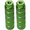 BEAHING PEG in Bicicletta, pioli in Bici in Lega in Alluminio Pieg del Piede per Biciclette di Pedale antim -Skid Pedal BMX PEGS 2pc Verdi, Piedali dei Piedi della Bici