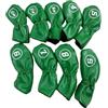 KTUXZCI Copritesta per ferri da golf in pelle PU impermeabile che offre eleganti copritesta per ferri, accessori per stecche da golf, per mazze alla moda con, Arancia, 17x7x1.2 cm