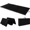 GYMAX Tappetino Fitness Yoga, 240x120x5 cm, 4 Segmenti Pieghevoli, Materassino da Ginnastica, Impermeabile in Schiuma PU, con Manici, Leggero e Portabile, Trasporto Facile (6)