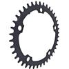 Tidevib Corona in acciaio 40T 130BCD compatibile con Mid Drive E-for Bike, design Plus-Minus Teeth anti-deragliamento, leggera, 166,5 g, nera