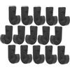 Healvian 20 Pezzi Ganci in Nylon per Kayak Neri Forma a J, Facili da Installare e Resistenti, per Corda Elastica e Pagaie in attività Marine