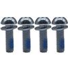 ReachMall Viti di fissaggio per freno a V, M6 x 20 mm, in acciaio 10.9, antiruggine, colore argento, per riparazione forcella anteriore e telaio di mountain bike, confezione da 4