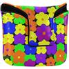 SyXIOP Simpatico motivo floreale Multicolo Putter Head Cover per Mallet Magnetic Snap Putter Headcovers per Mallet Square PU Leather