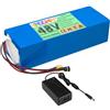 FREEDOH Batteria al Litio da 48 V 10 Ah 12 Ah 15 Ah 18 Ah 21 Ah 24 Ah 27 Ah 30 Ah 36 Ah 40 Ah Batteria Ricaricabile con Caricabatterie,48v36ah
