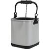JINGYAN Borse da pesca 14L Fishing Bucket Box Folding Storage Container Carrier EVA for Camping Outdoor Tackle Bag Thickened Bottom