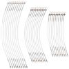 CLISPEED Filo da Pesca in Acciaio Resistente 30 Pezzi Girelle Rotanti, Lenze Anti-Morso per Pesca in Acqua Salata e Esche Diverse
