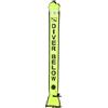 Adfaga Boa di segnalazione superficie per immersioni subacquee 120x15 cm Tubo di sicurezza gonfiabile ad alta visibilità con strisce riflettenti Valvola antideflagrante per immersi (Giallo Verde)