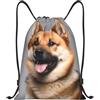 Generic Zaino con Coulisse Dog Drawstring Backpack Impermeabile Sportiva Zainetto Leggero Sacca da Palestra per Viaggi Vacanze Scuola
