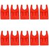 LifenaviStore Supporto per canna da pesca a clip per secchio con imbottitura in silicone, corpo in plastica previene graffi, adatto per pesca su zattera, pesca su roccia, pesca in barca, 10 pezzi (rosso)