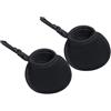 DEEPCRAFF 2 Pezzi Sacchetto la Pulizia della Palla da Golf in Neoprene Nero, Borsa Compatta Che Mantiene Pulite Le Palline e Migliora Le Prestazioni sul Campo da Golf