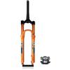 LHHL Forcella Ammortizzata Air MTB 26/27,5/29 Pollici Mountain Bike Forcella Anteriore 120mm Corsa Regolazione Ritorno QR 9mm Dritta/conica Forcella Bici XC/AM(Straight Remote,26'')