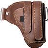 Hulara Fondina per pistola in pelle Glock adatta per Glock 19 Gen 3 26 27 42 48 S&W M&P Shield EZ Fondine universali per pistola in pelle per uomo Donna Copri clip stile occidentale con portariviste