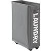 SQQCREATO Porta Pesi Palestra Casa 1/2/3 pezzi Cesto for la biancheria sporca con ruote for pieghevole Organizzatore for vestiti for casa Tappetino(Grey-1PC)