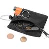 ZONADAH Borsa EDC in nylon, piccola borsa Molle, mini utility, portafoglio con moschettone, borsa di primo soccorso, organizer per attività all'aperto, campeggio, escursionismo, nero