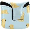 SyXIOP Acquerello Golden Retriever Cane Golf Putter Cover Mallet Magnetico Golf Putter Headcover per la maggior parte delle marche Impermeabile PU Pelle