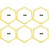 Zisemeil Ring Training Circle Step Football Training Set, progettato attentamente, fibbia a collegamento per un facile trasporto e comodo da riporre. Colore brillante, facile da riconoscere, esagonale