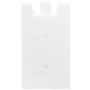 DEEPCRAFF 4 Pezzi Mattonelle di Ghiaccio Riutilizzabili da 400ml in Plastica Bianca per Mantenere Freschi Cibi e Bevande Durante Picnic e Campeggio Design Minimalista