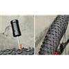 ReachMall Strumento di riparazione pneumatici con maniglia, kit trapano forcella in lega di alluminio, include strisce di gomma per il fissaggio a vuoto delle forature degli pneumatici su strada e