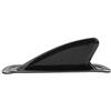 Gucagle Pinna per tavola da surf longboard Pinna caudale per tavola da surf in PVC nero per tavole da surf gonfiabili Facile da installare Leggera Resistente per piccole onde e spiagge