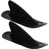 Uonlytech 2 Pezzi Pinna da Squalo in PVC Nero per Tavola da Surf e Barca Gonfiabile, Aumenta Stabilità e Direzionalità per attività Acquatiche