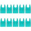 LifenaviStore Supporto per canna da pesca a clip per secchio con imbottitura in silicone, corpo in plastica previene graffi, adatto per pesca su zattera, pesca su roccia, pesca in barca, 10 pezzi (blu)