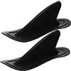 HOODANCOS 2 Pezzi Pinne a Rimovibili in PVC per Tavola da Surf e Paddleboard, Timone di Coda per Gommone, Accessorio per Stabilità e Direzionalità