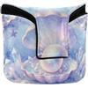 SyXIOP Acquerello Vongole Shell Perla Stelle marine Putter Mallet Cover Chiusura Magnetica Accessori Golf per Mallet Quadrato Impermeabile PU Pelle