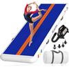 WELANDFUN Air Mat Track - Tappetino da ginnastica gonfiabile, 15/20 cm, con pompa ad aria, 3/4/5/6 m, tappetino da ginnastica per yoga, casa, palestra, formazione, cheerleading