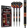 WINMAU Valhalla Set di Freccette in tungsteno Steeltip Professionale da 24 Grammi con Alette e steli (Alberi)