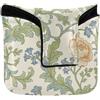 SyXIOP Copertura magnetica per putter da golf con motivo William Morris, con rose arancioni, per la maggior parte delle marche, in pelle sintetica impermeabile