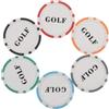ifundom Set Segnapalline da Golf 6 Pezzi in Plastica ABS Anima in Ferro, Marcatori Multicolori per Accessori da Golf da Viaggio e Punti sul Putting Green per Uomo Donna