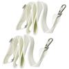 BildeeMait Divisore centrale per rete da tennis, 2,2 m, regolabile, in nylon, con fibbia in acciaio inox, per allineamento della linea del campo, confezione da 2