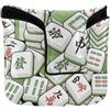 SyXIOP Mahjong Copre mazze da golf verde cinese coperture magnetiche per putter per la maggior parte delle marche in pelle PU impermeabile