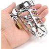binxliuxo 1SET Mutandine in metallo liscio in acciaio inox con serratura e anello regalo per la privacy degli uomini