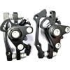 Zerodeko Kit Freni a Disco Meccanici per Mountain Bike Anteriore e Posteriore in Lega di Alluminio Nero, Sicuri e Pratici per Ciclismo off-Road