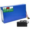 WILLQ Batteria al Litio da 48 Volt 48V 25Ah, Batteria di Ricambio per ebike con Caricabatterie e Scheda di Protezione BMS per Kit Motore Mountain Bike.