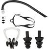Zisemeil Boccaglio professionale con taglio obliquo, fascia regolabile, bocchino in silicone per uso alimentare, per immersioni, nuoto, sport acquatici, include tappi per le orecchie e clip per naso