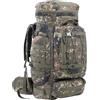 BACKFERRY Grande zaino militare, zaino tattico, da trekking, da campeggio, grande borsa per Buschcraft Adventure, 80 l, Mimetico mimetico, L